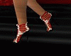 shoes design red white