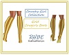 RHBE.Gold Cowgirl Boots
