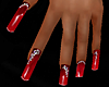 long red diamond nails
