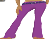 jeans w belt - purple