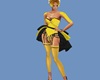 Burlesque Dress Yellow