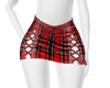 Red Plaid Skirt -RL