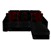 Black/Red Relax Sofa