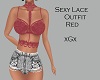 SexyxLacexOutfitxRed