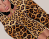 Leopard Addon Puffa Coat