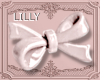 ribbon hair clip white