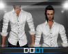 (D001)Casual Lined White