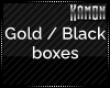 MK| Gold/Black Stand Box