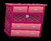 Pink Plaid Small Dresser