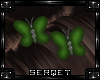 D| Butterfly Clips Green