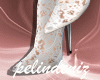 [P] Lace white boots
