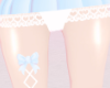 Cute Leg Bows R Blue