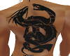double snake back tattoo