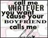 Call me whatever...