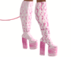 asos pink platform boots