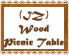 (IZ) Wood Picnic Table