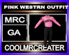PINK WESTRN OUTFIT