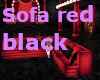 -M-Sofa Red Black