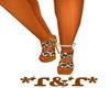 *T&T* Brown Lepord Clogs
