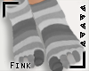 🍕 Gray Toe Socks