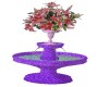 Purple flower fountain