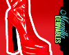 ! Metallic Red Boots