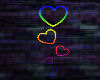 3d Neon Hearts