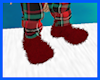 Di* Red Fuzzy Socks M