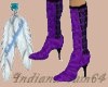 (i64)Stiletto purpl Boot