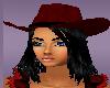 Red/Black Cowgirl Hat