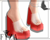 F! Lurex Sandal Red