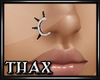 Thax~Thorn Ring Silv-Blk