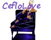 Arm chair purple pose