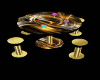 Black and gold table w/p
