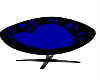 blue/black heart chair