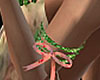 Coral Boho Arm Ribbon (R