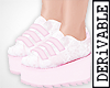 ! 90s Pink Strap Sneaker