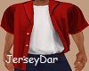 Red Semi Tucked Shirt