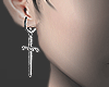 Dagger cross earrings