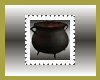 witches cauldron stamp