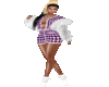 White fur coat UA