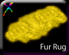 ! fur rug yellow