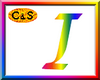 C&S Rainbow Letter I
