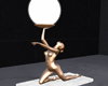 UC bronze woman lamp