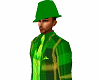 Green Trilby Hat