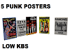 PUNK POSTERS 5 for 1