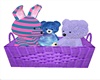 basket of toy pets