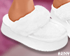 Fluffy Slippers White