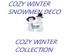 Cozy Winter Snowmen Deco