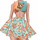 Sunset Kitten Peek Dress